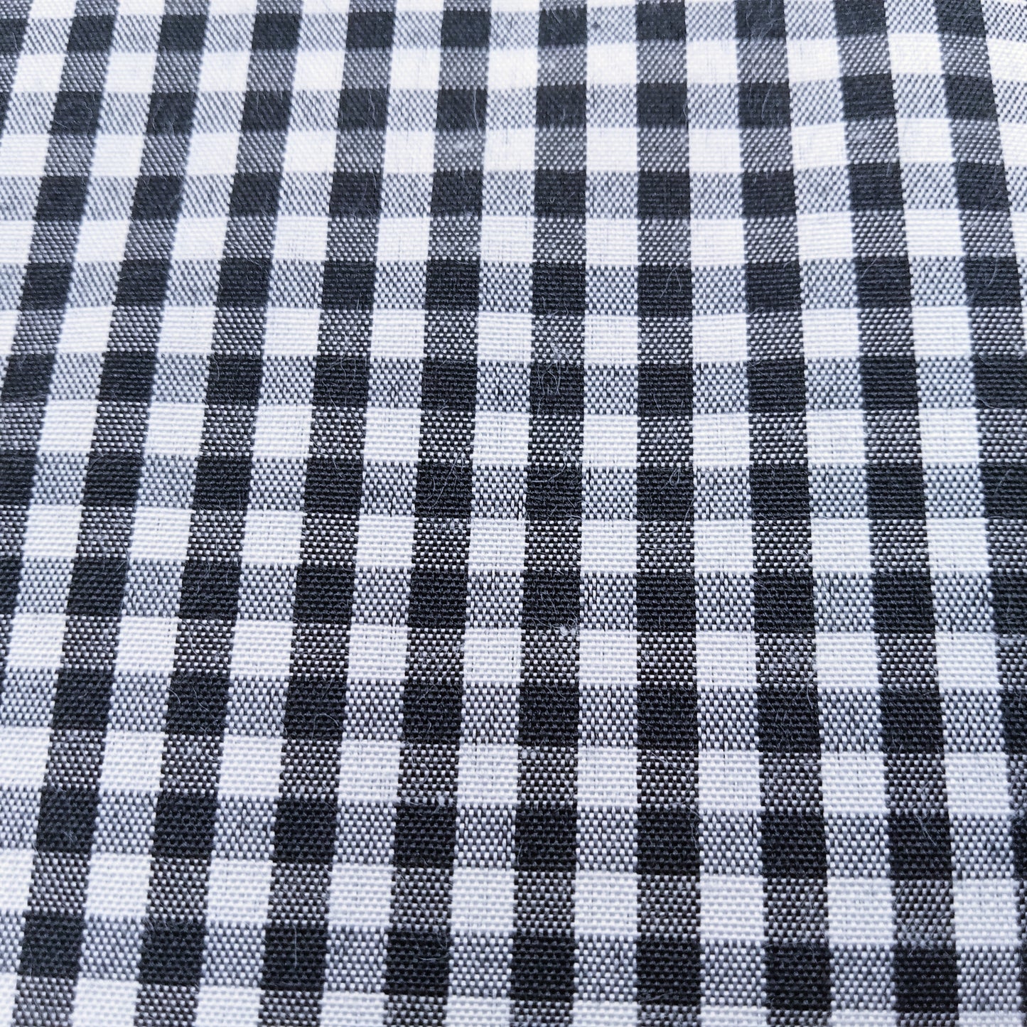 Black & white gingham fabric - sold by 1/2mtr