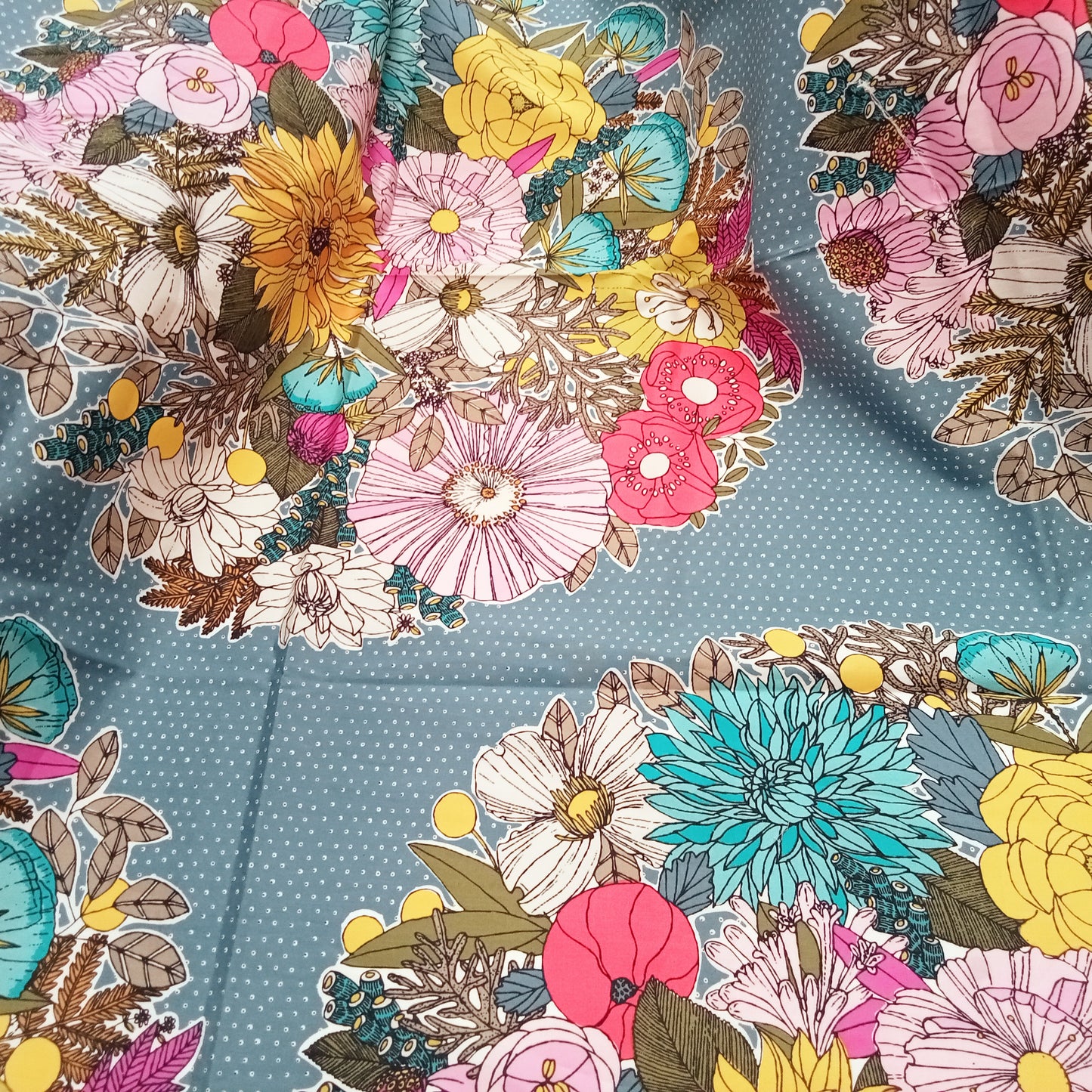 Garden secrets - printed cotton fabric-1.50mtrs