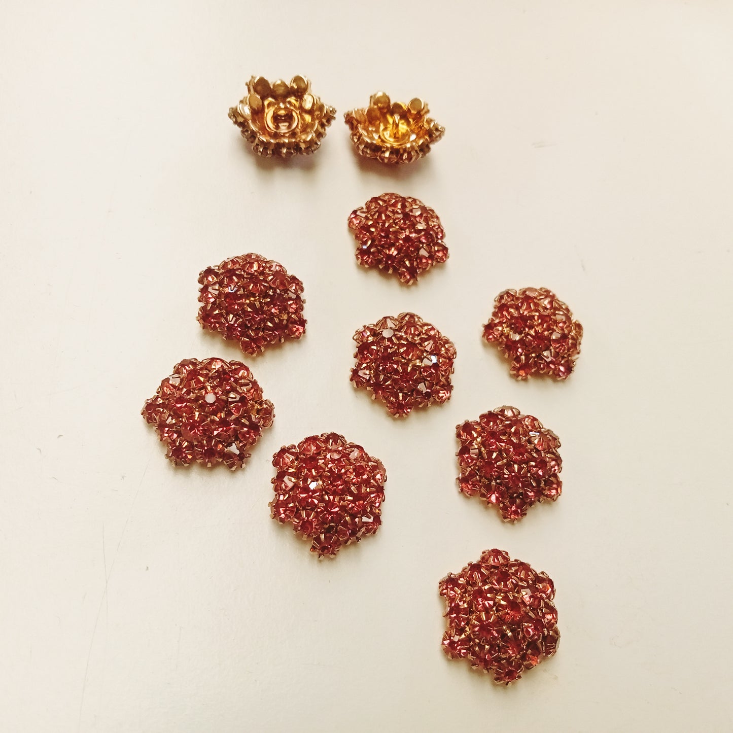 Diamond cut Cherise buttons