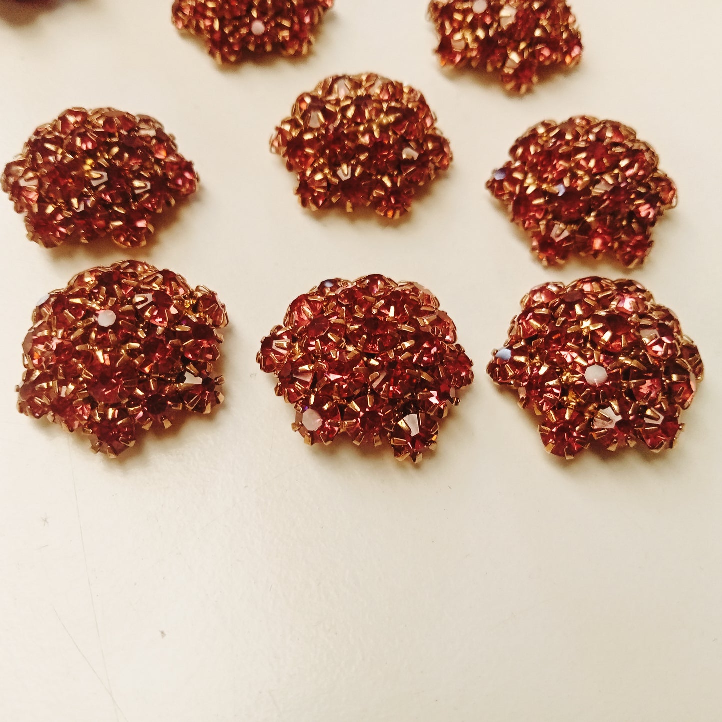 Diamond cut Cherise buttons