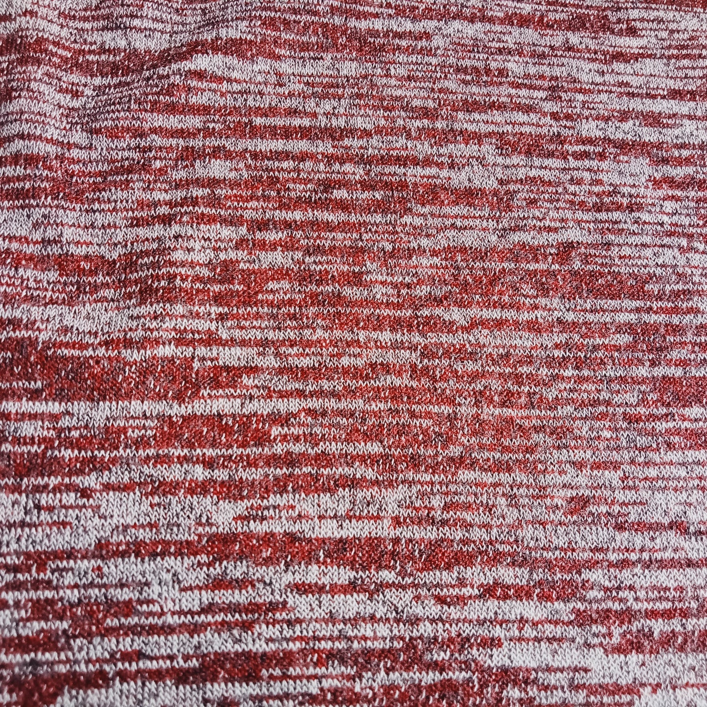 Marble knit -blood red/grey - sold by 1/2mtr