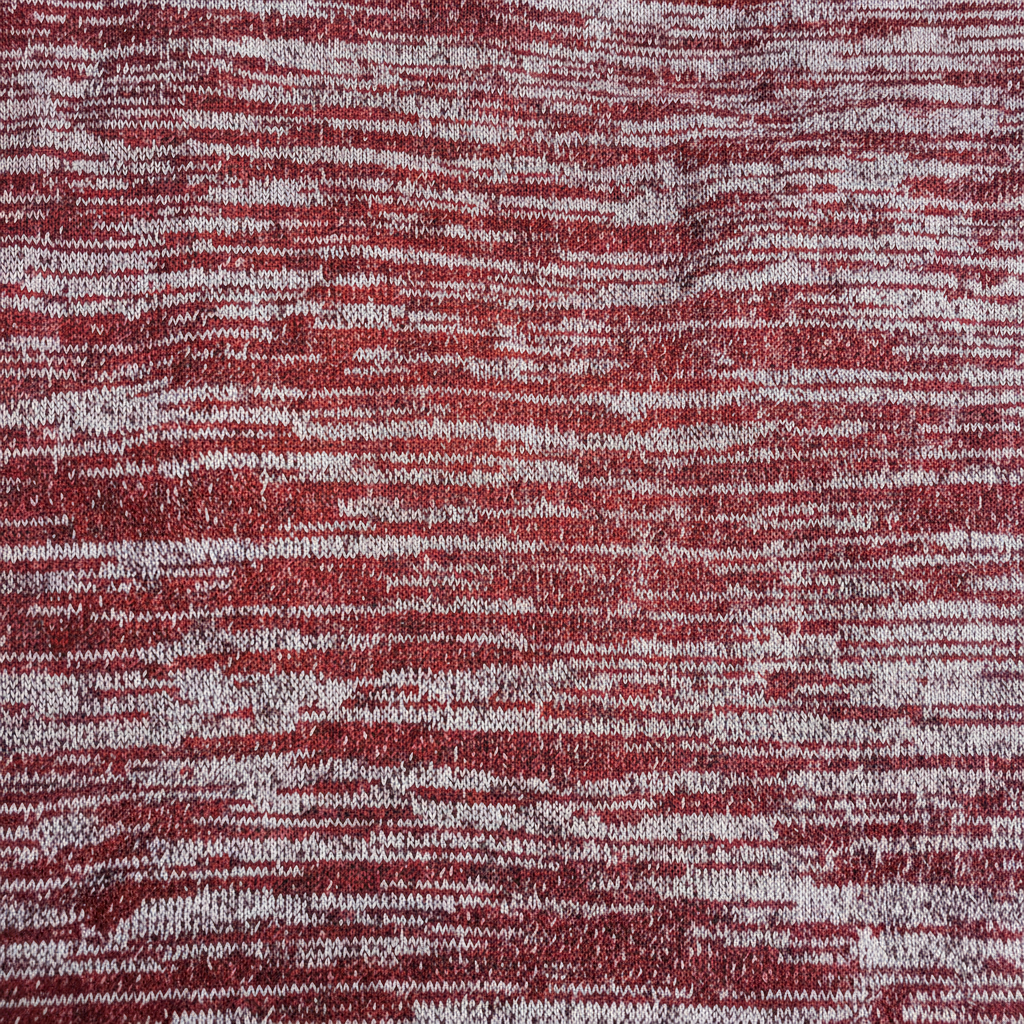 Marble knit -blood red/grey - sold by 1/2mtr