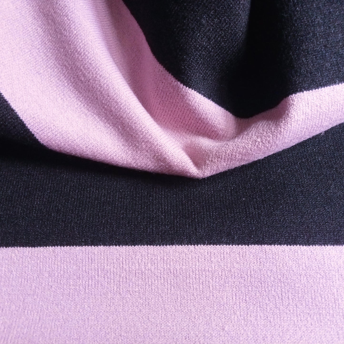 Jasmine - stunning striped knit - musk/charcoal