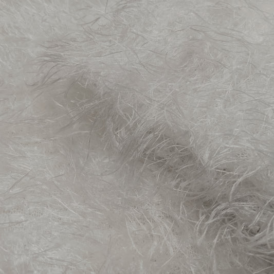 snow white mohair style knit - sold by 1/2mtr