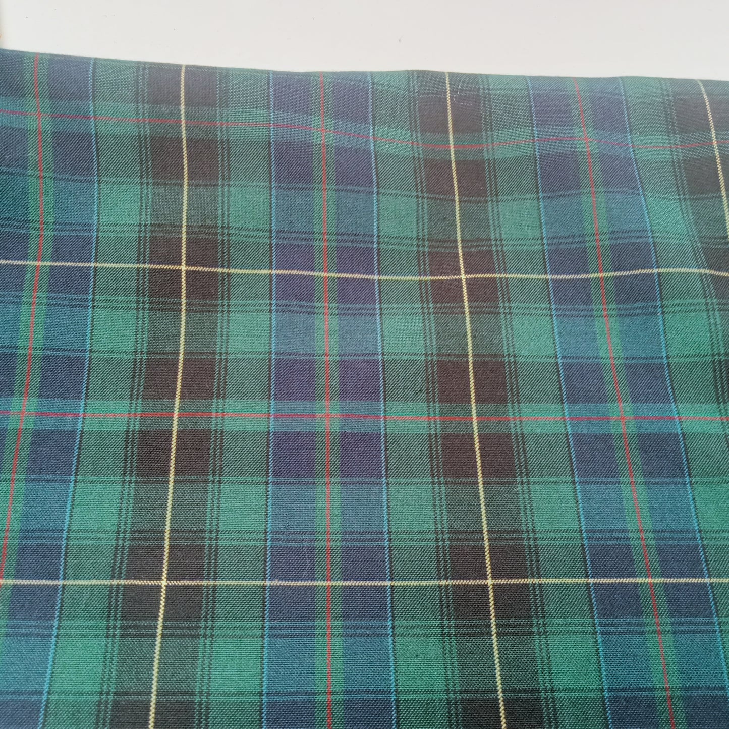 Plaid check woven fabric - sold by 1/2mtr