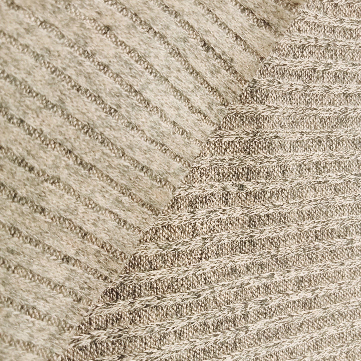 oatmeal -Ribbed knit - sold by 1/2mtr