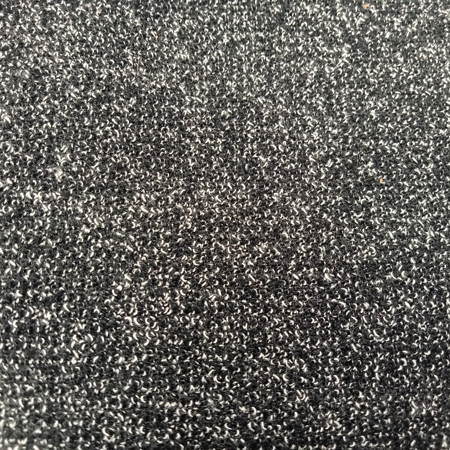 Black/white unbrushed fleece knit - 1.85mtrs