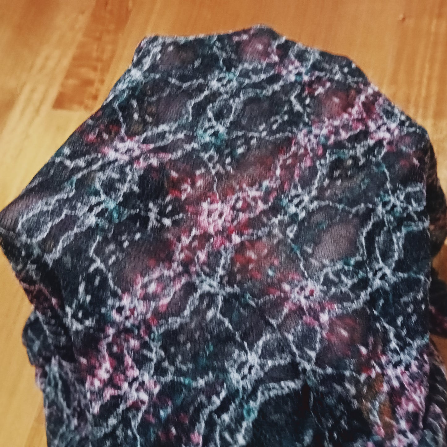 Tartan design stretch lace - sold by 1/2mtr