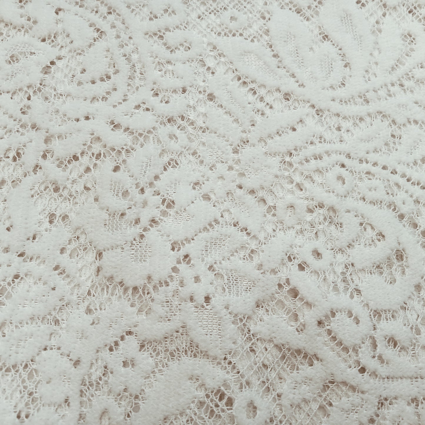 Worship- Ecru Jacquard lace - sold by 1/2mtr