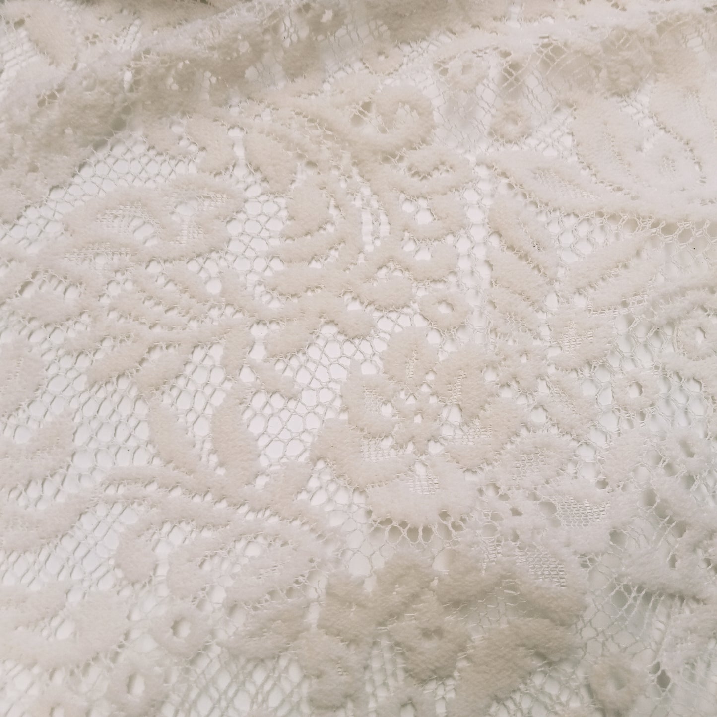Worship- Ecru Jacquard lace - sold by 1/2mtr