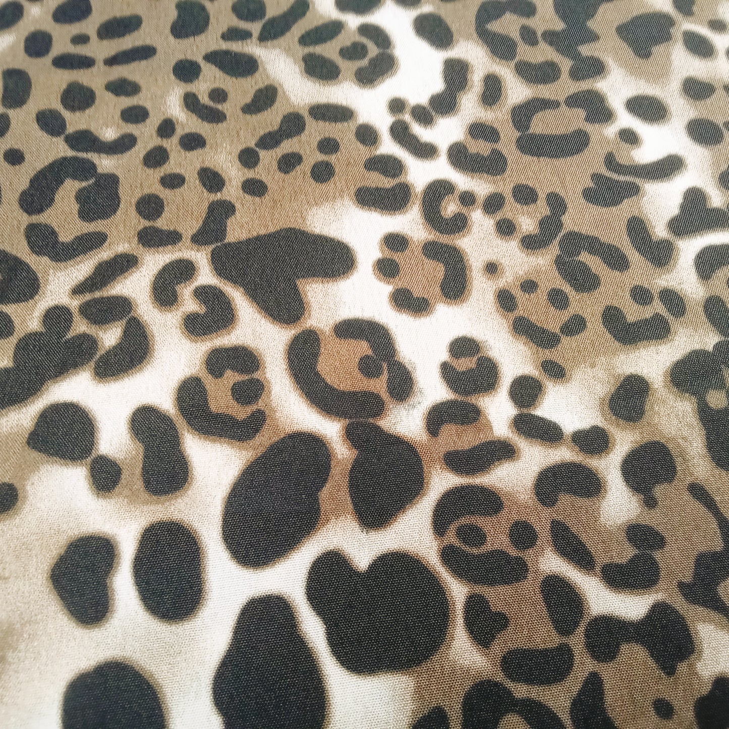 Leopard print woven fabric - sold by 1/2mtr