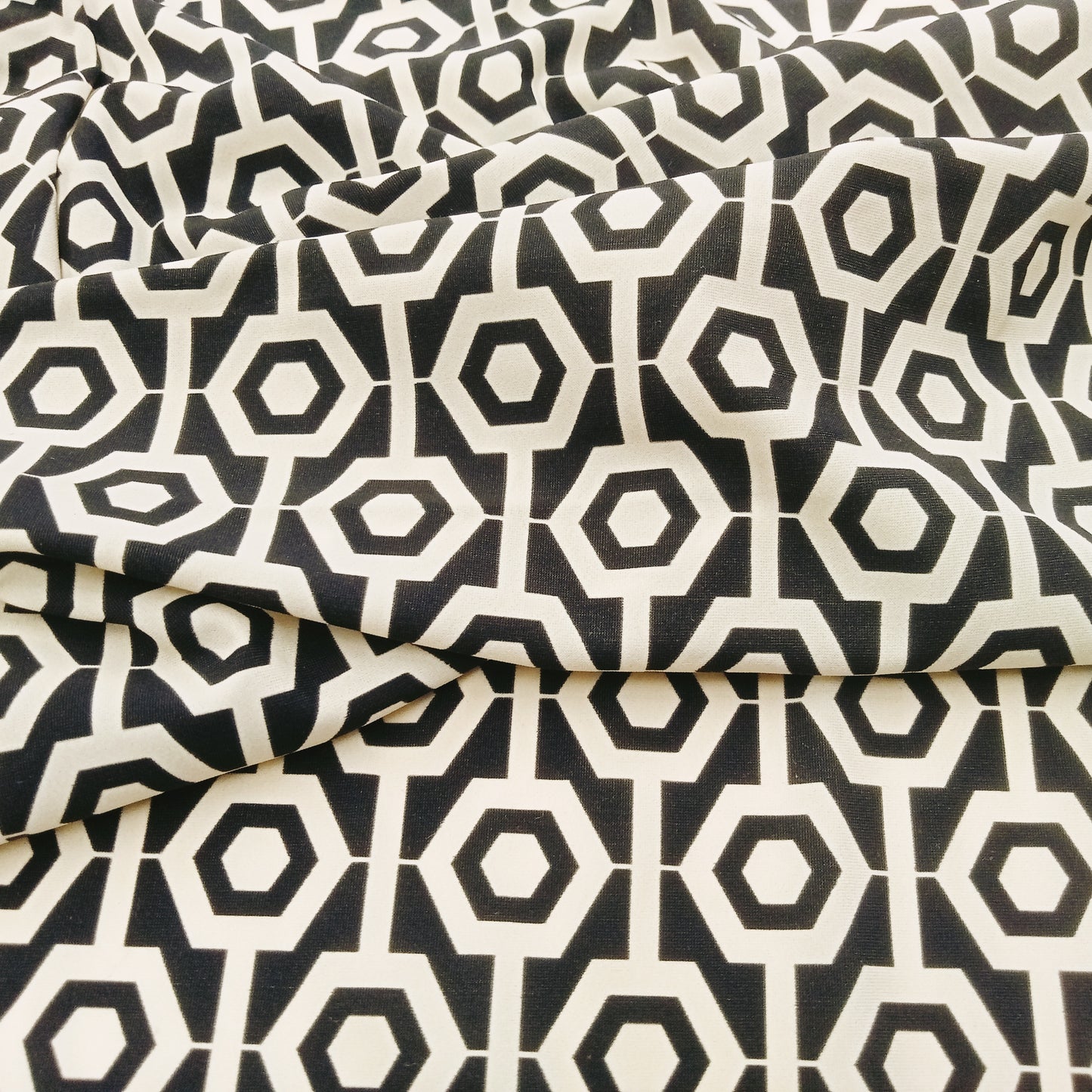 retro design printed jersey - sold by 1/2mtr