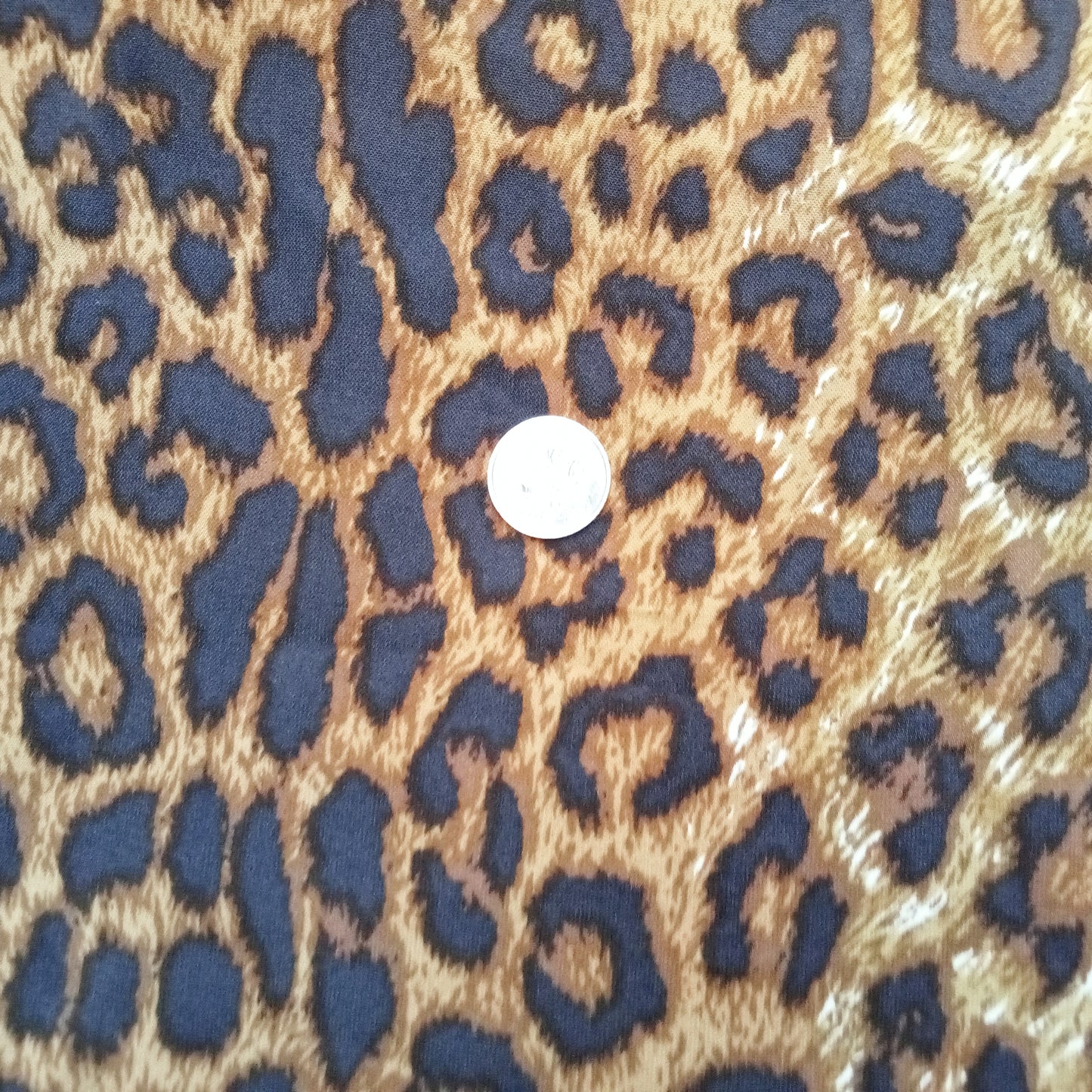 Cheetah printed faille fabric - 2.00mtrs