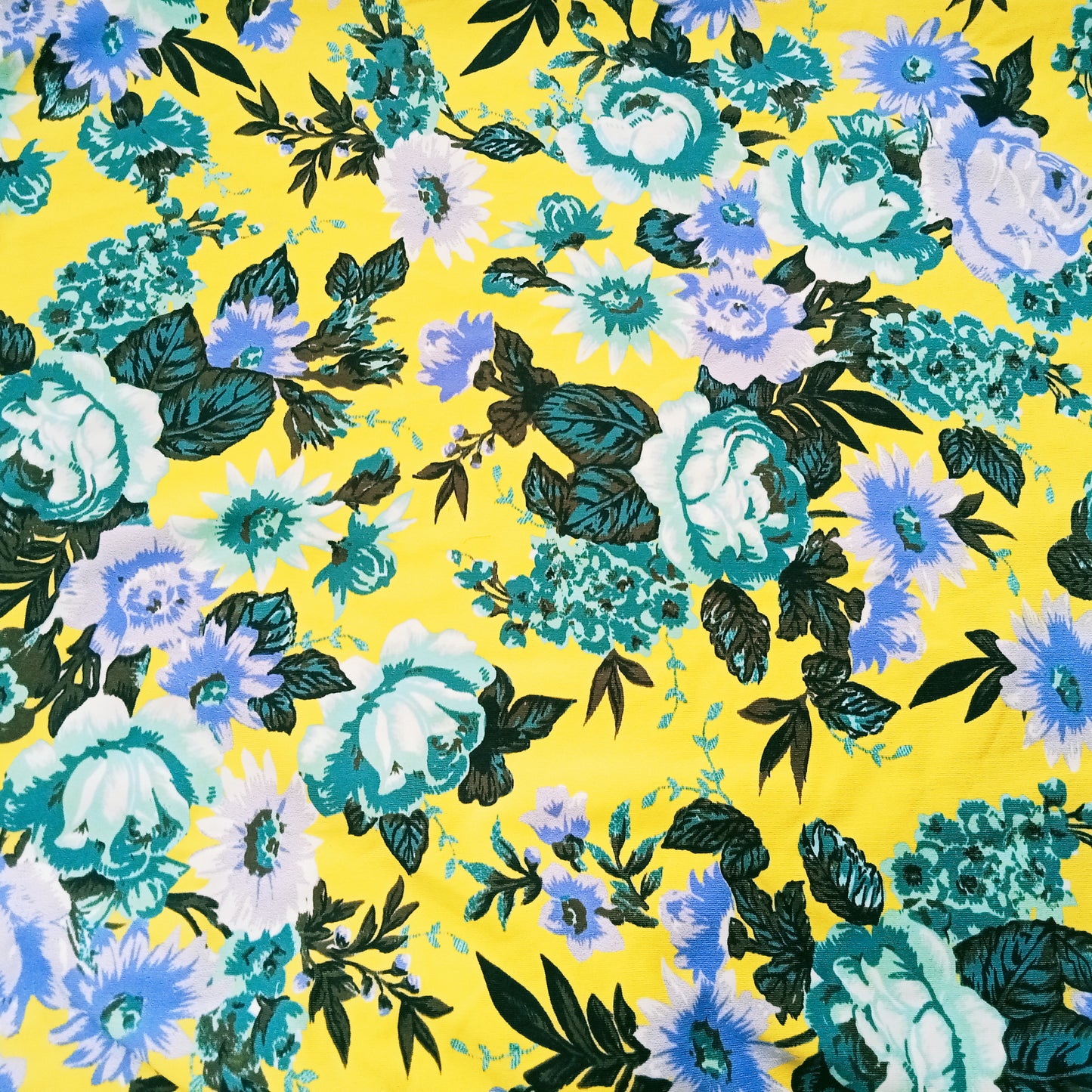 floral printed nylon spandex - 1.90mtrs