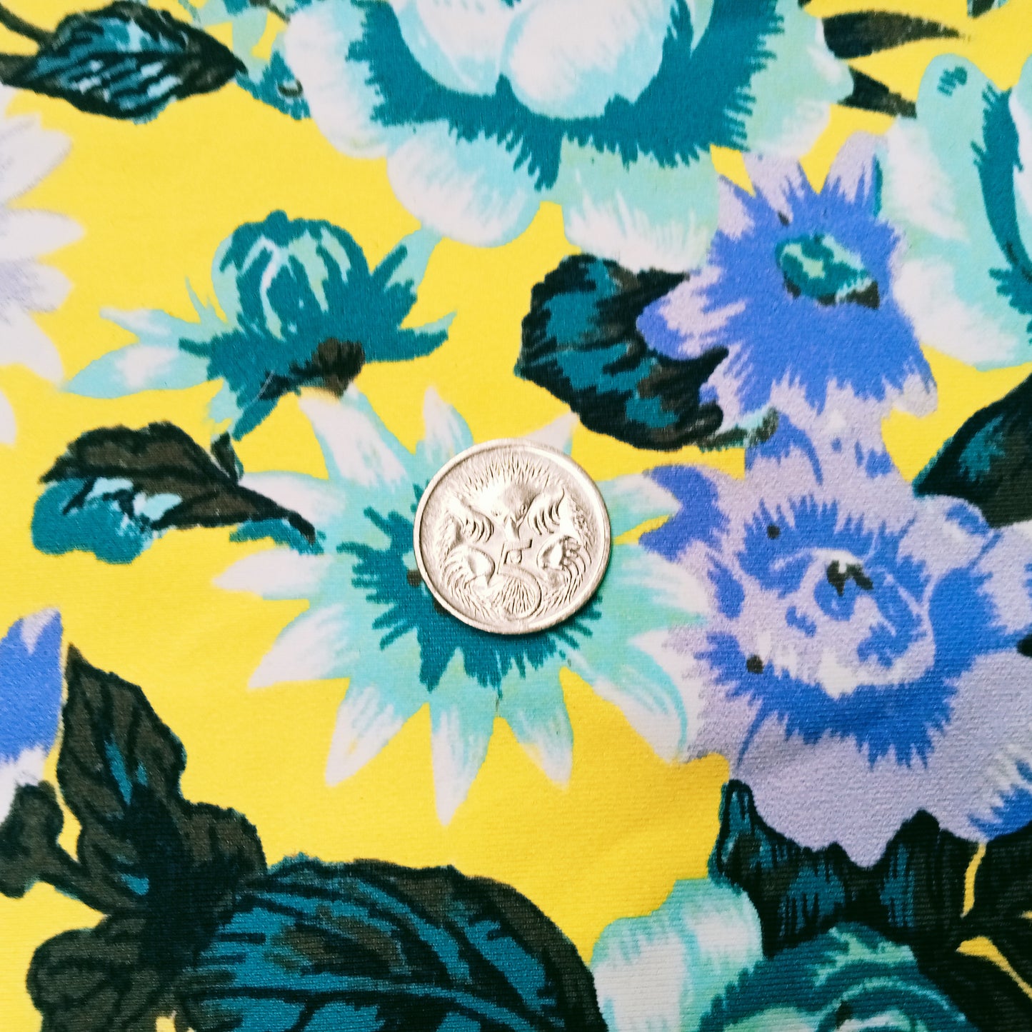 floral printed nylon spandex - 1.90mtrs