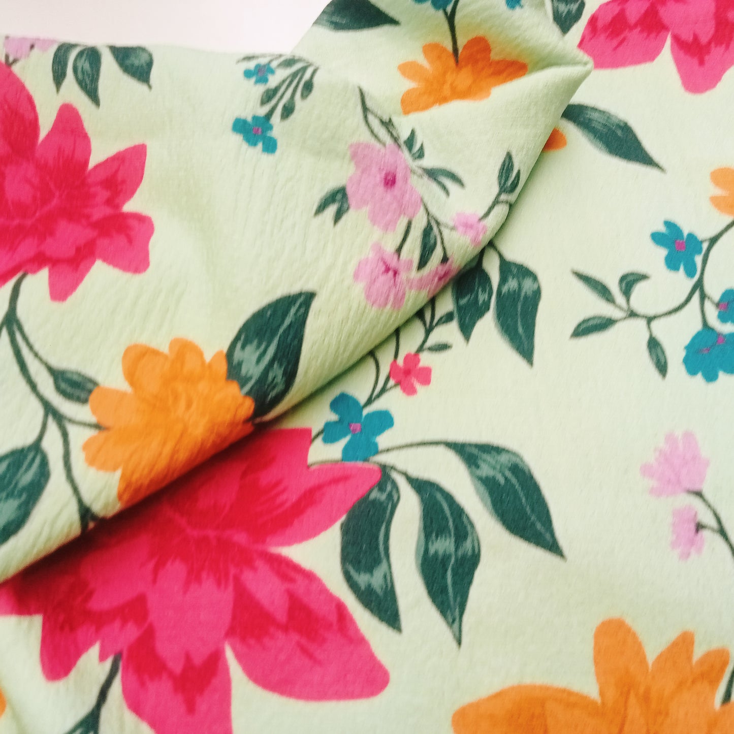 mytrle -floral printed woven fabric - sold by 1/2mtr