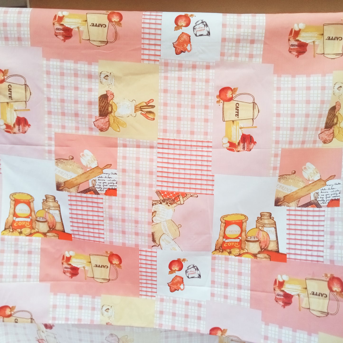 In the kitchen-apricot - sold by 1/2mtr