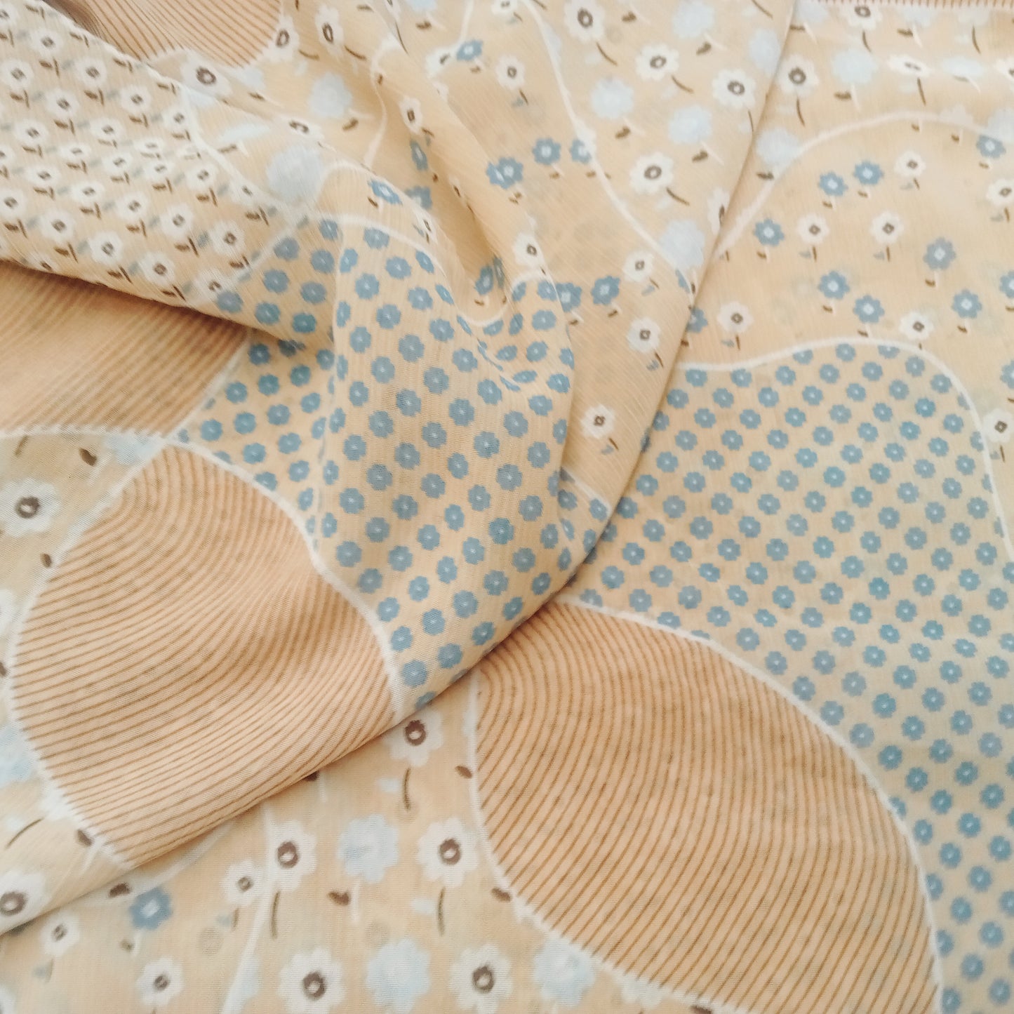 Patchwork printed chiffon- 1.75mtrs