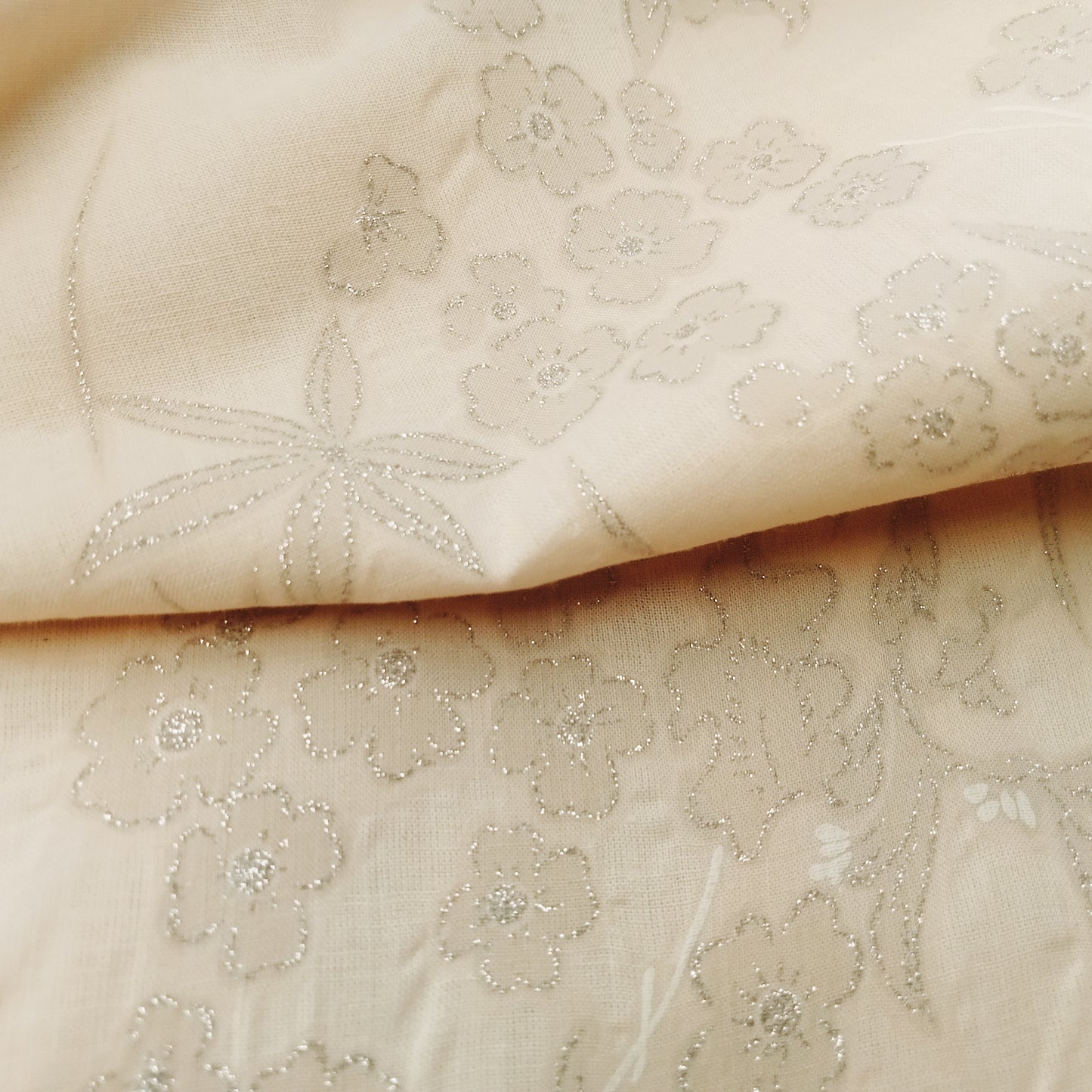 Shimmer floral cotton voile sold by 1.40mtr