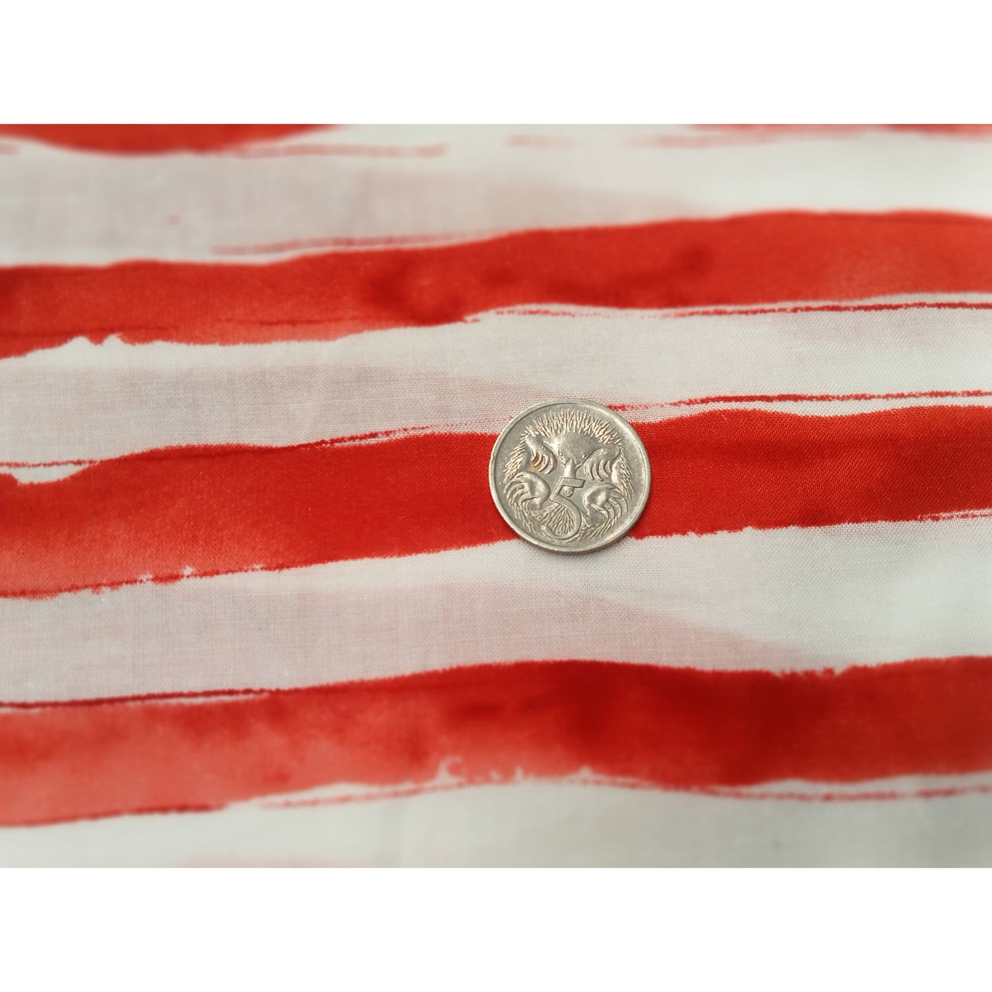 Striped rayon fabric - sold by 1/2mtr