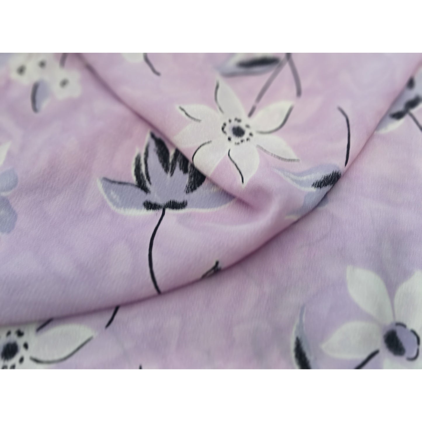 Floral crepe woven fabric - 2.65mtrs