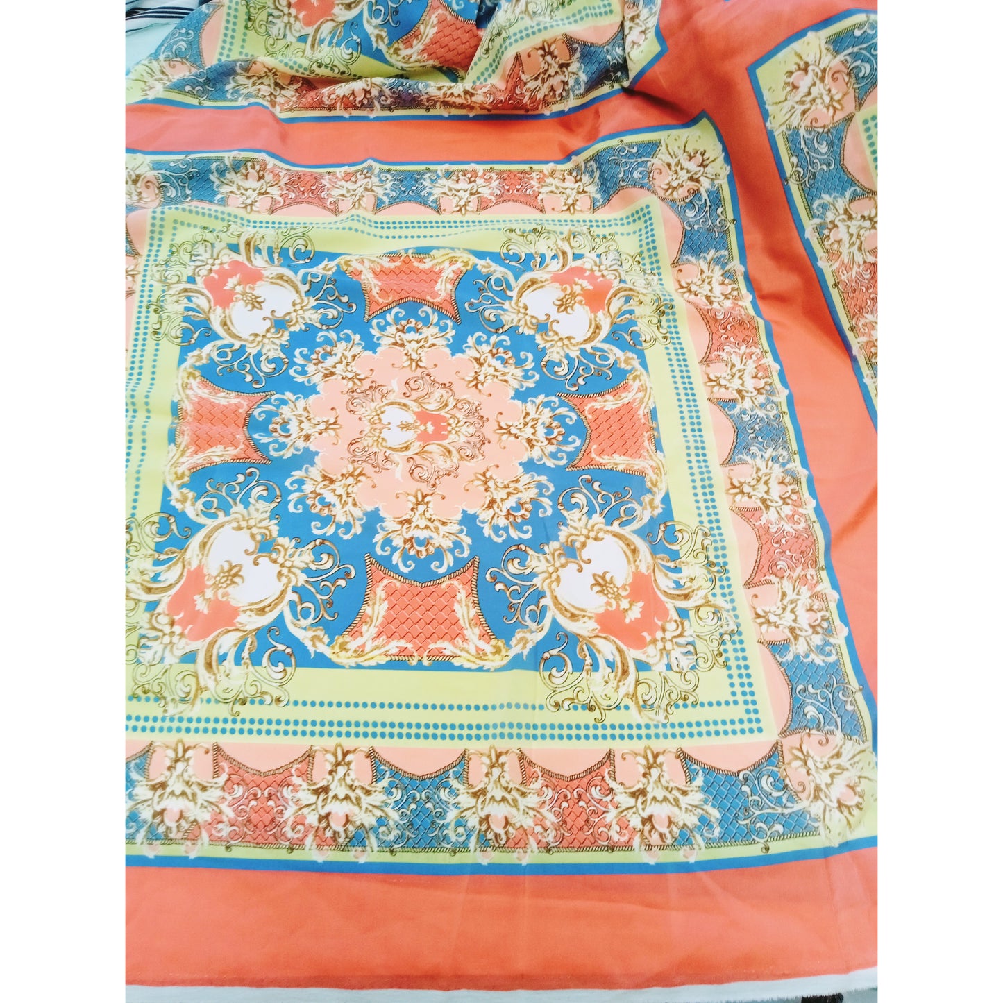 Sandra - panel printed crepe fabric