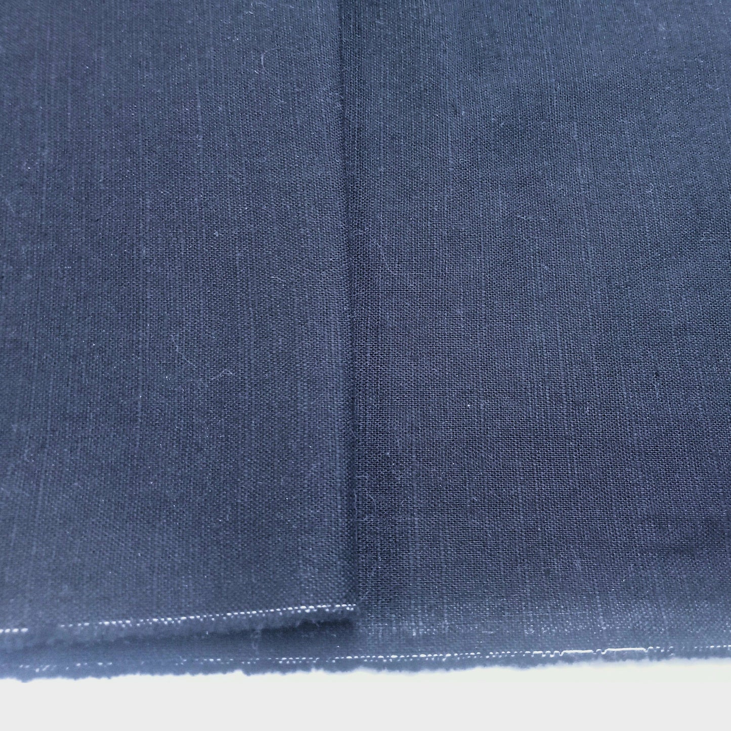 Indi black - woven shimmer cotton /linen fabric -sold by 1/2mtr