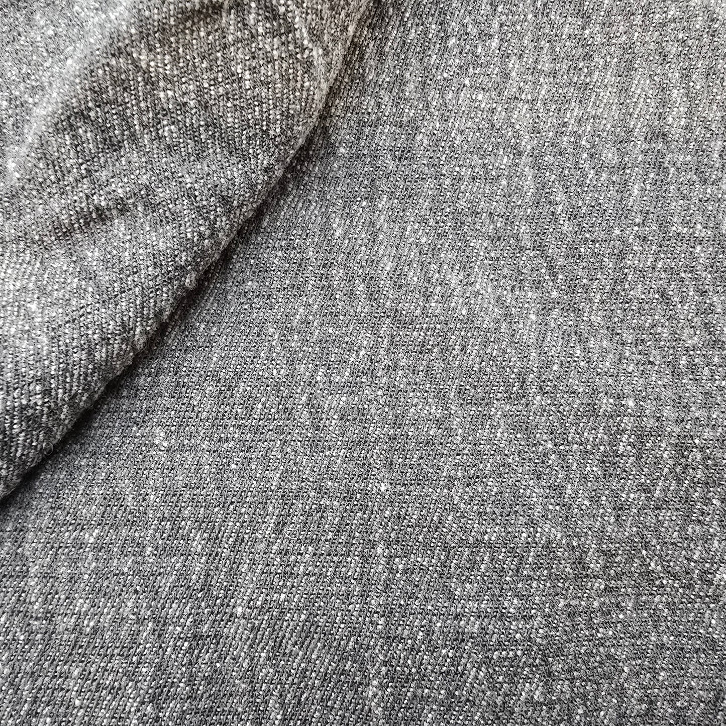 Italian wool crushed woven fabric -stone - sold by 1/2mtr