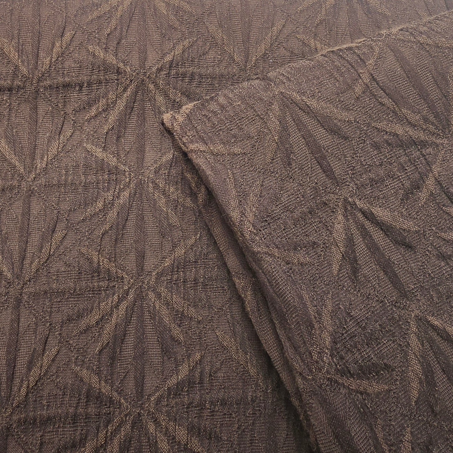 Choclate Cloque woven fabric -sold by 1/2mtr
