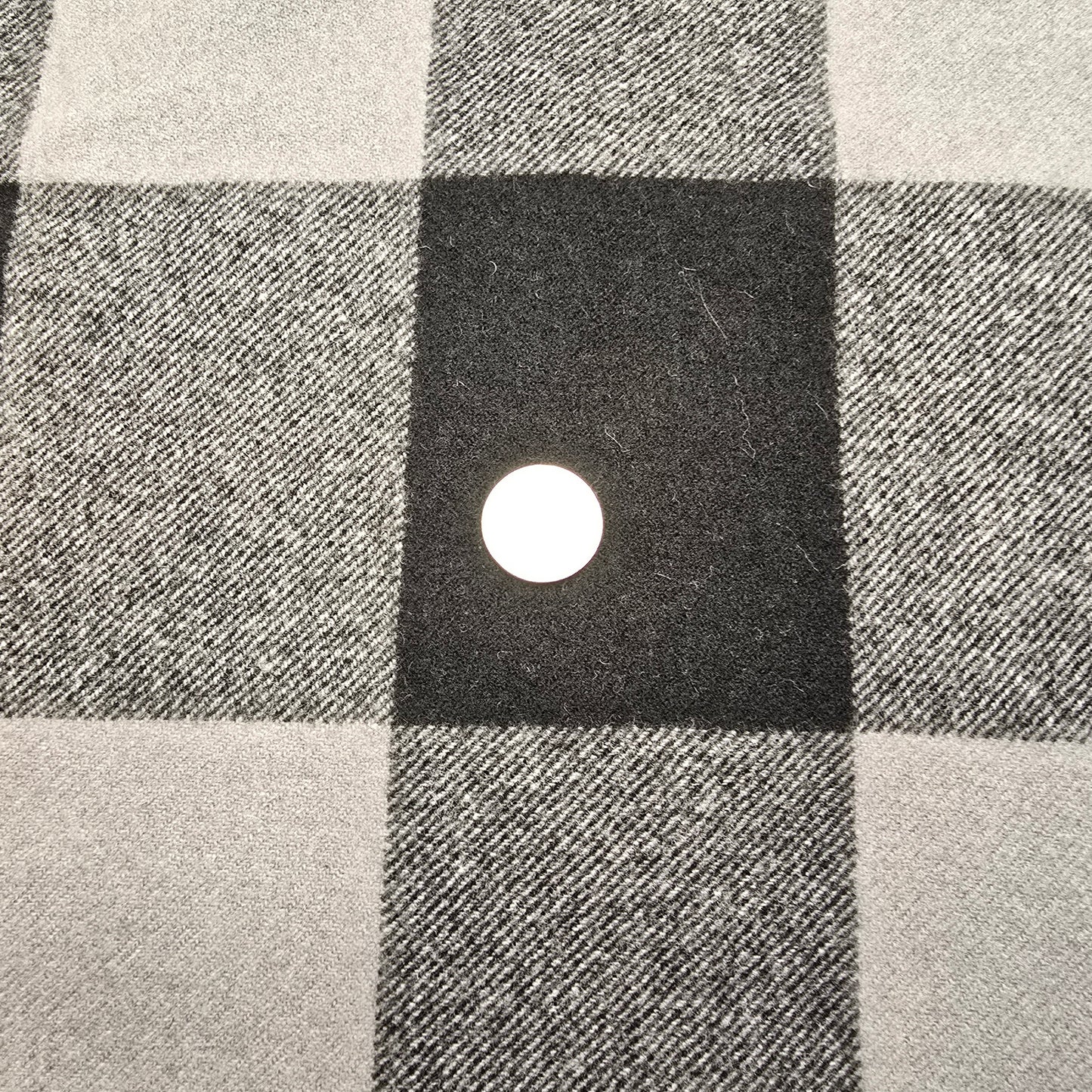 Checked wool fabric -1.90mtrs