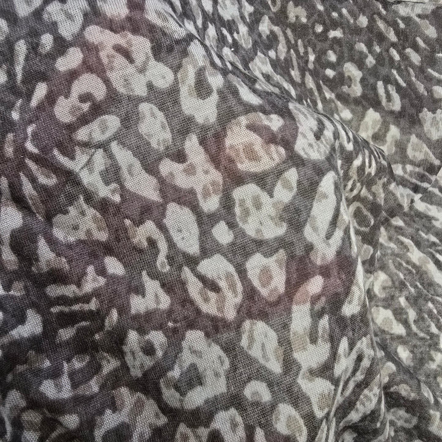 Leopard printed jersey voile - 1/2mtr