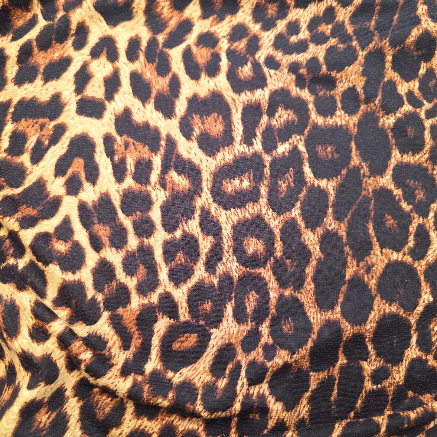 Leopard printed jersey - sold by 1/2mtr