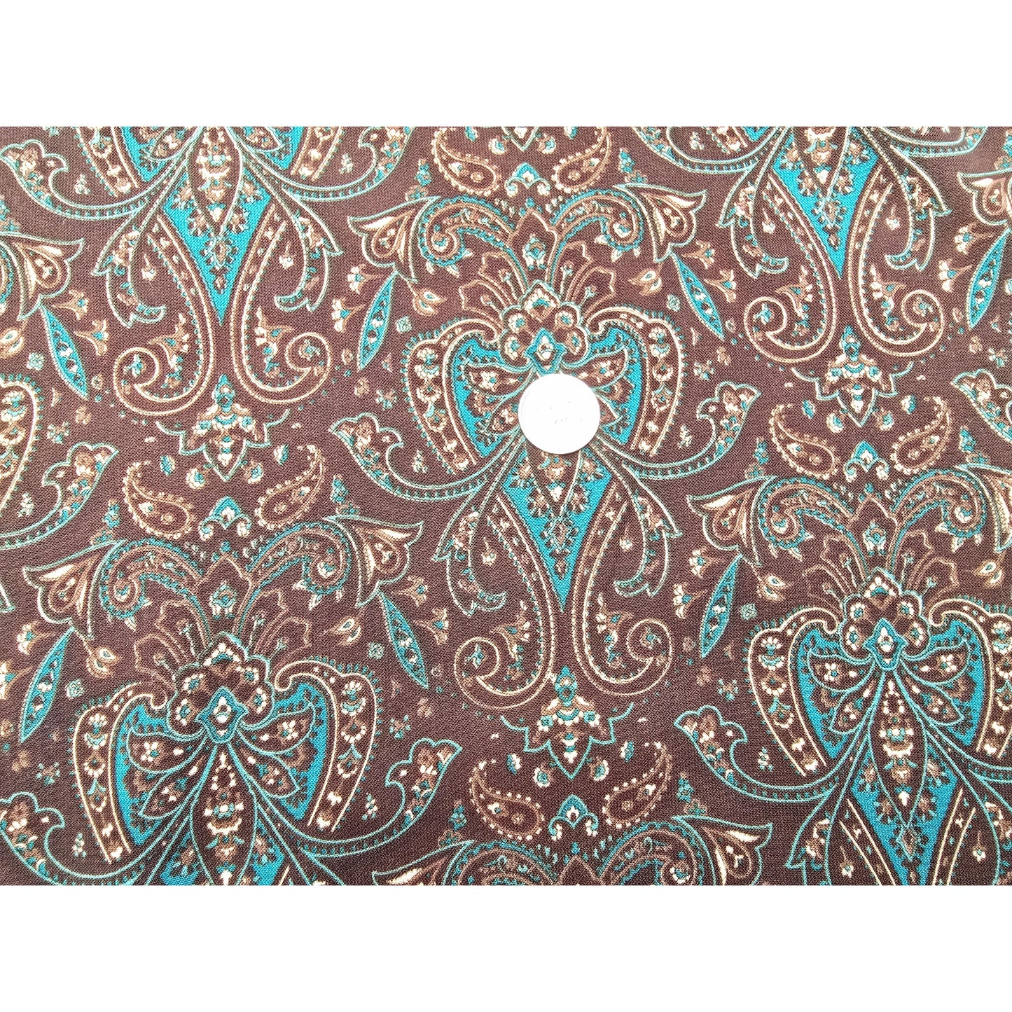 paisley printed faille fabric - sold by 1.40mtrs
