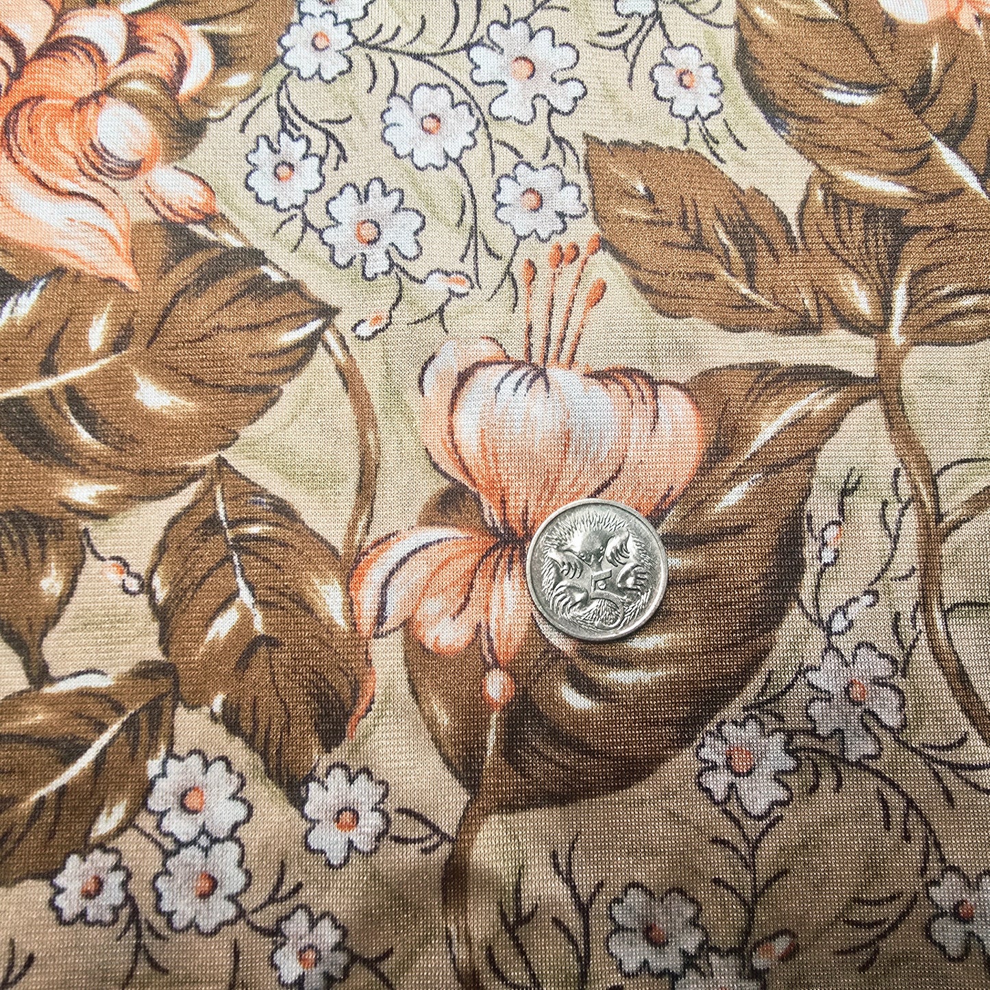 Floral printed jersey - sold by 1/3mtr