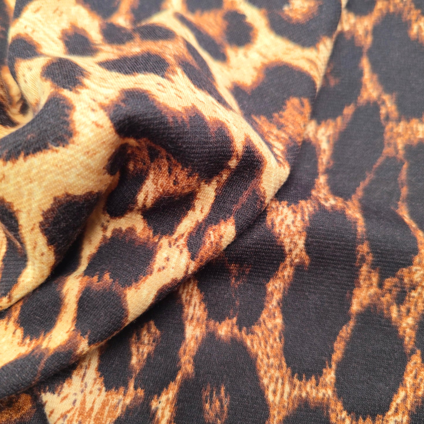 Leopard printed jersey - sold by 1/2mtr