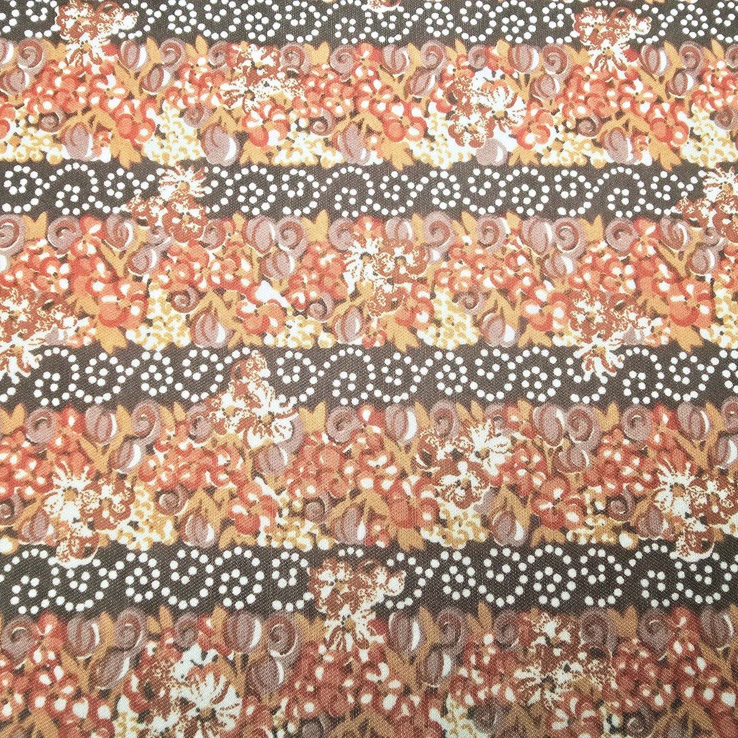 Swirl floral stripe jersey - 1.90mtrs