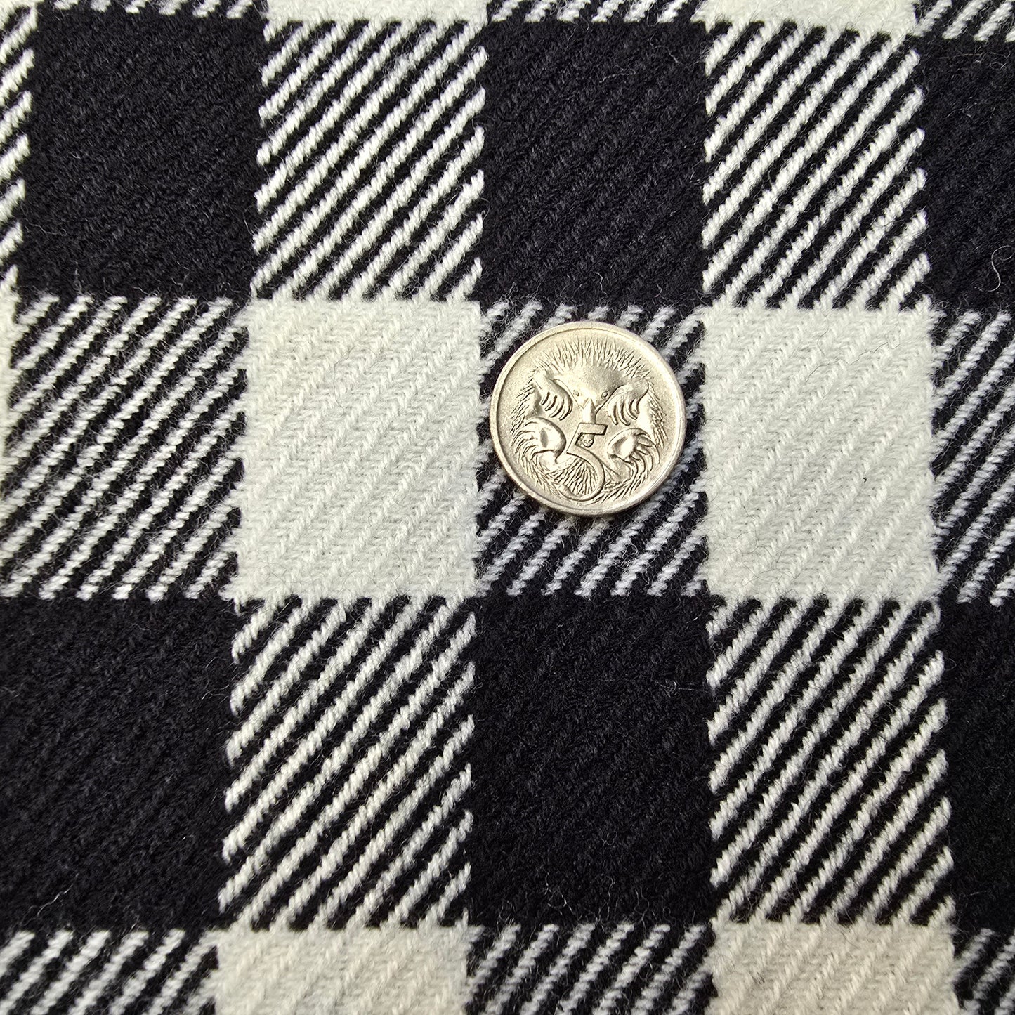 Black/white checks - sold by 1/2mtr