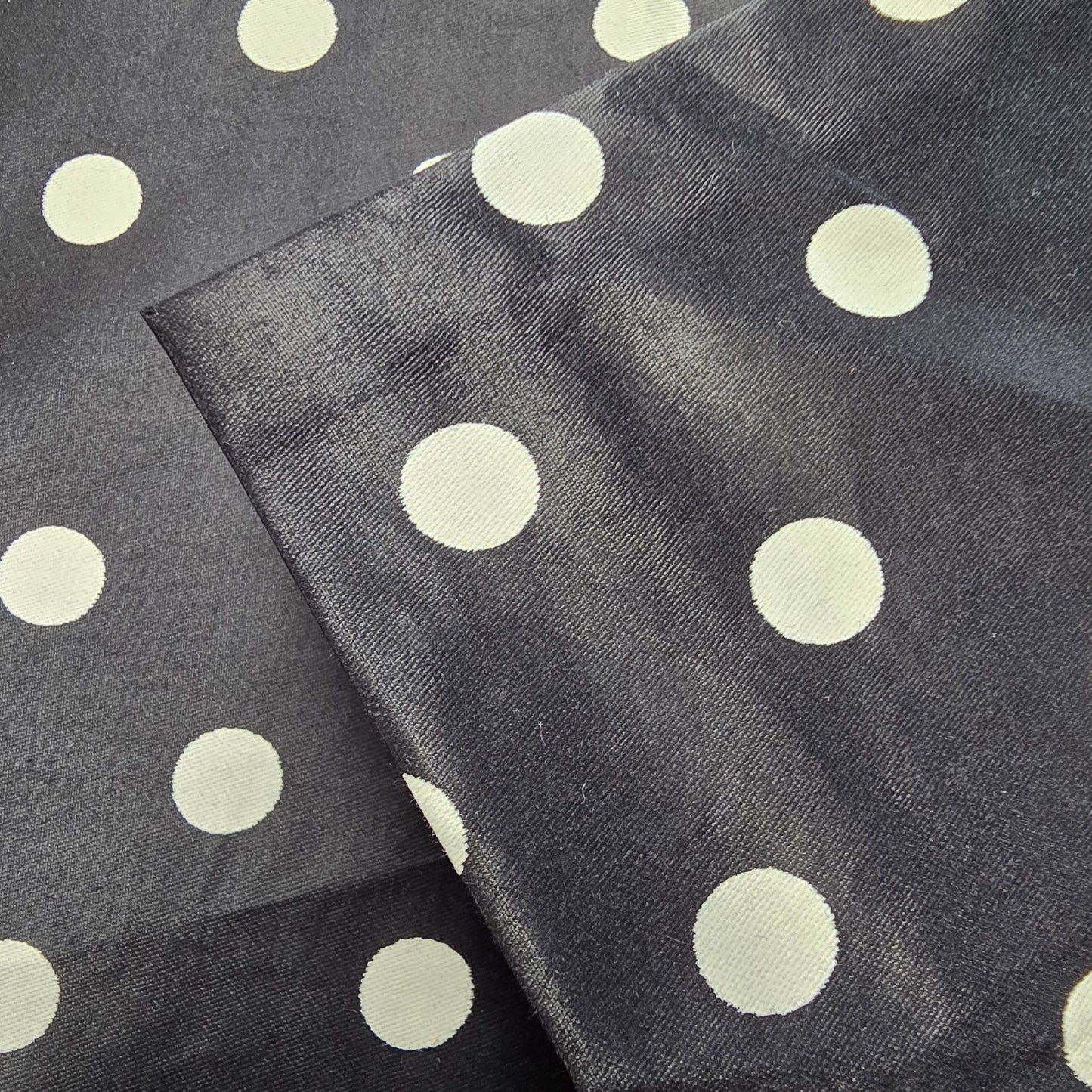 Polka dot printed taffetta fabric - sold by 1/2mtr