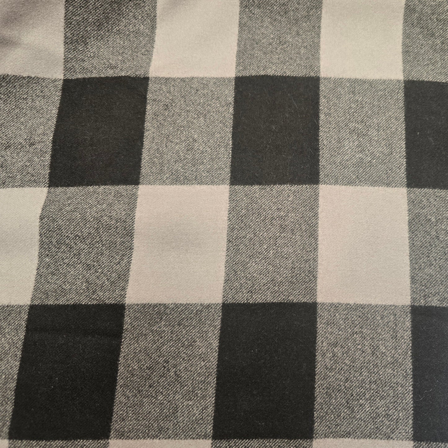 Checked wool fabric -1.90mtrs