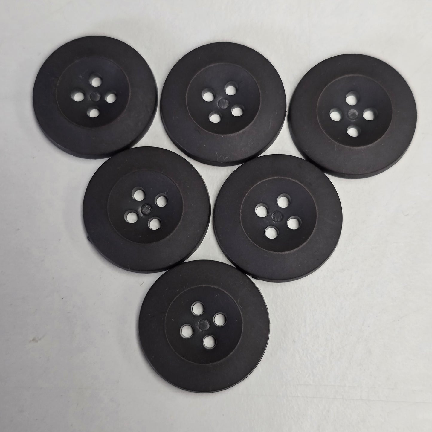 2cm wide Buttons charcoal - 5