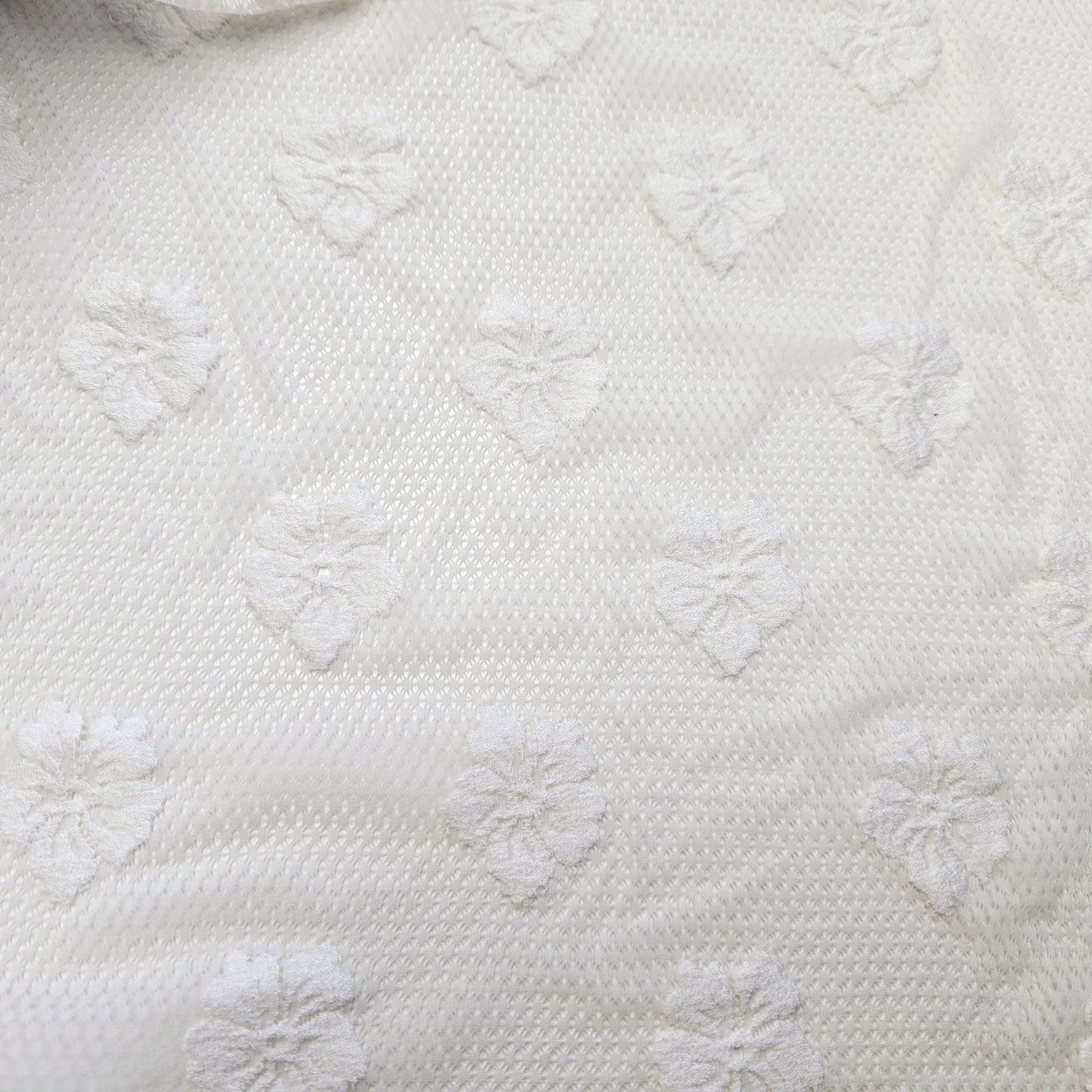 Floral embroidered stretch lace - 1.50mtrs