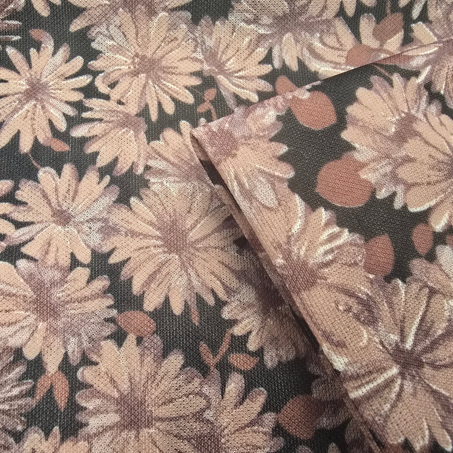 Daisy floral printed jersey - 1.40mtrs