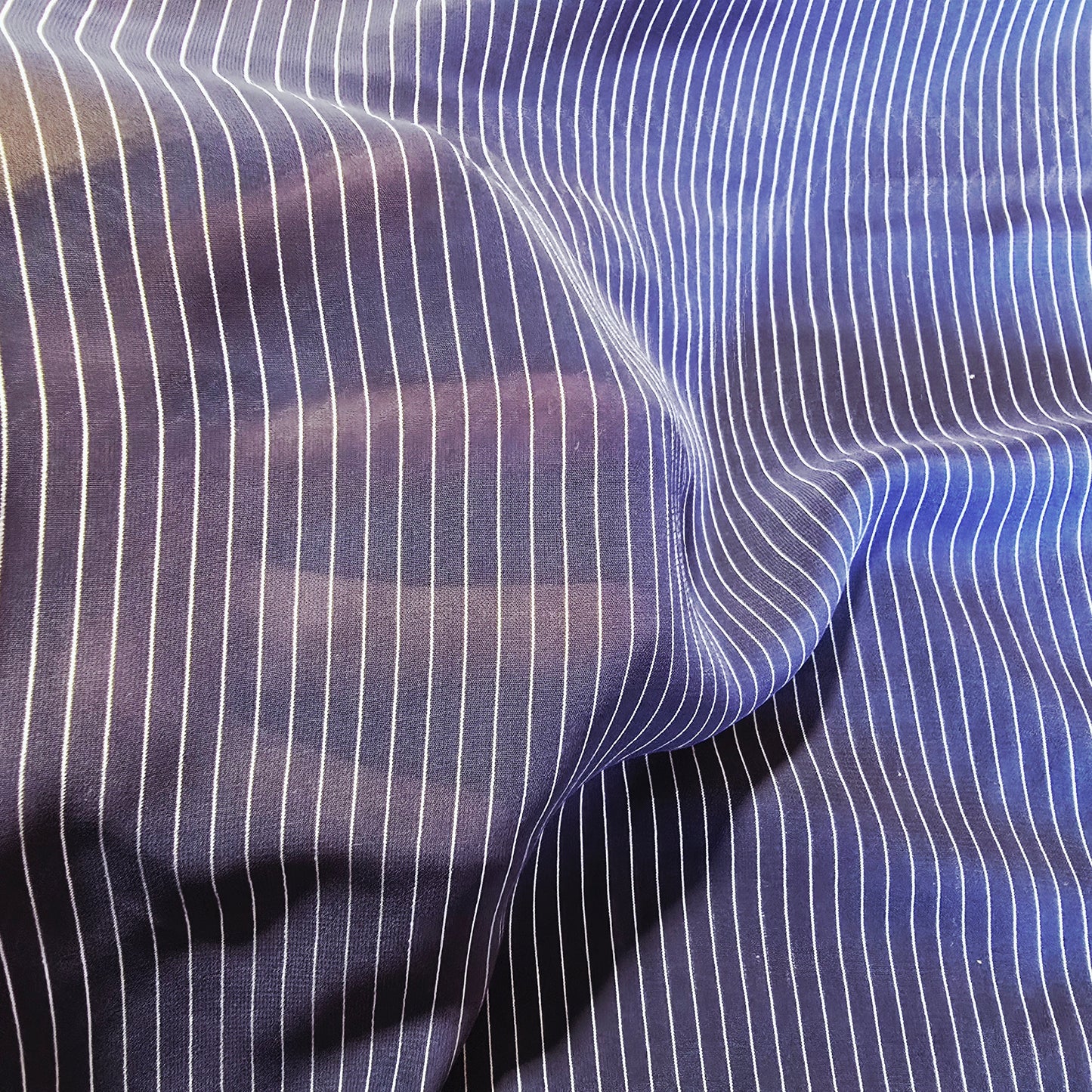Pinstriped chiffon woven fabric - 1.20mtrs