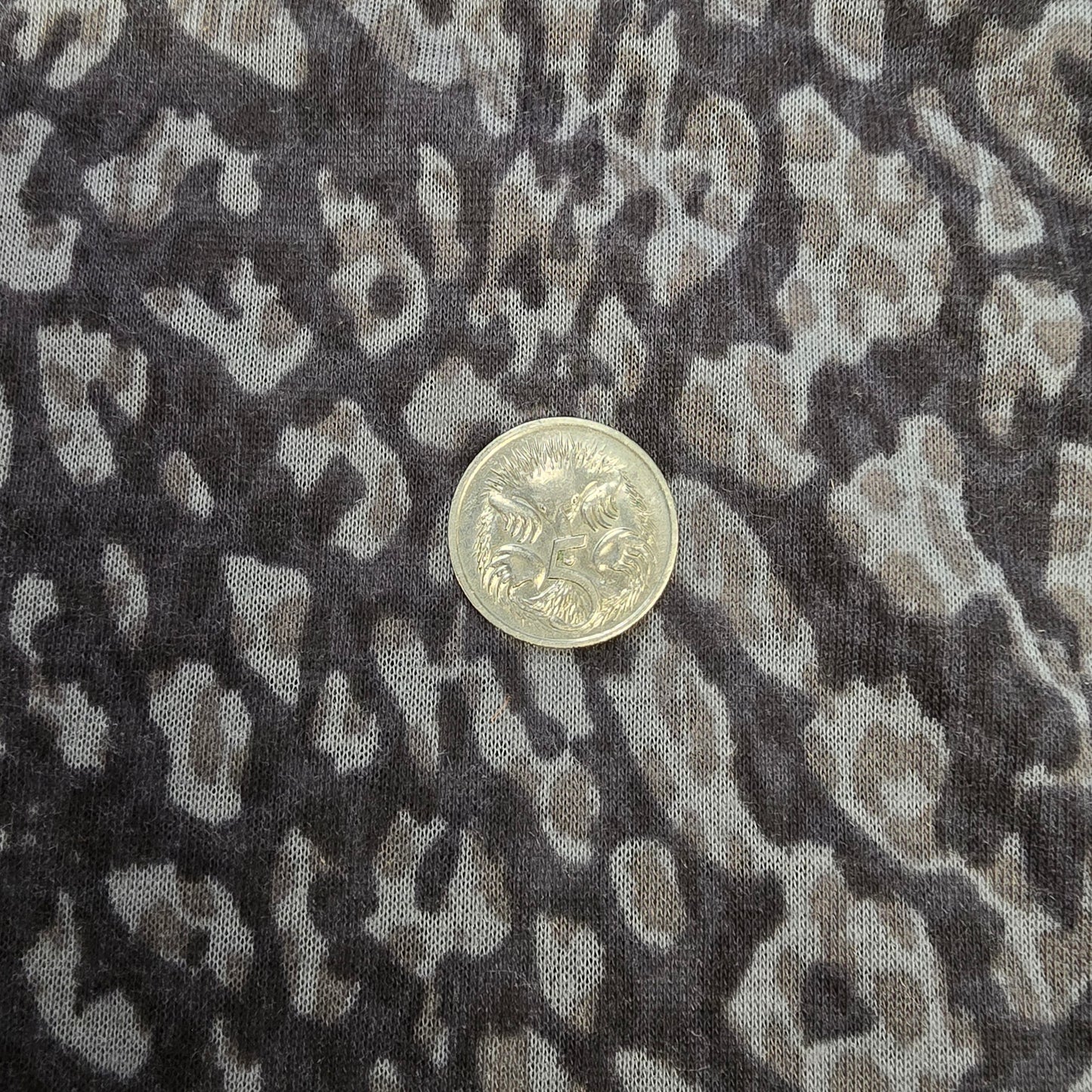 Leopard printed jersey voile - 1/2mtr