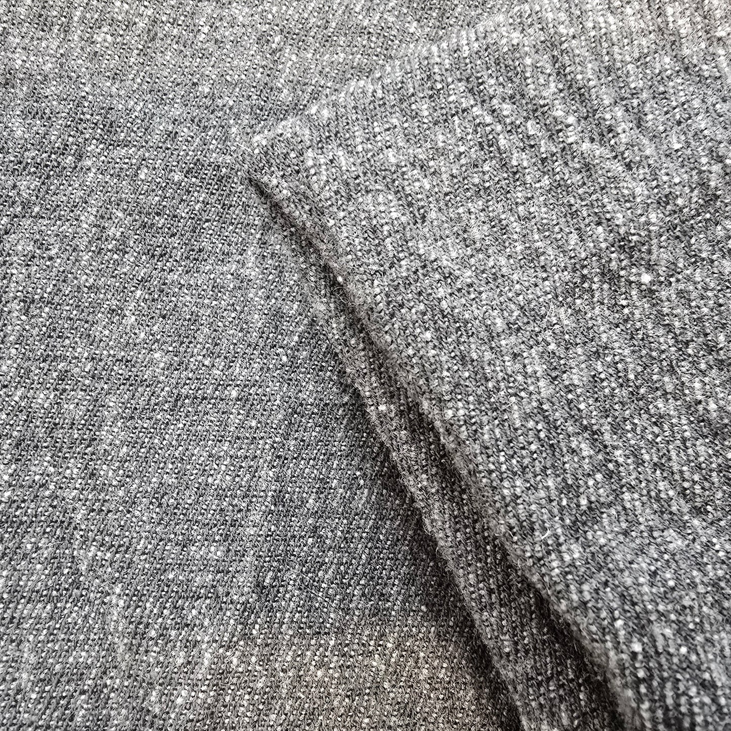 Italian wool crushed woven fabric -stone - sold by 1/2mtr