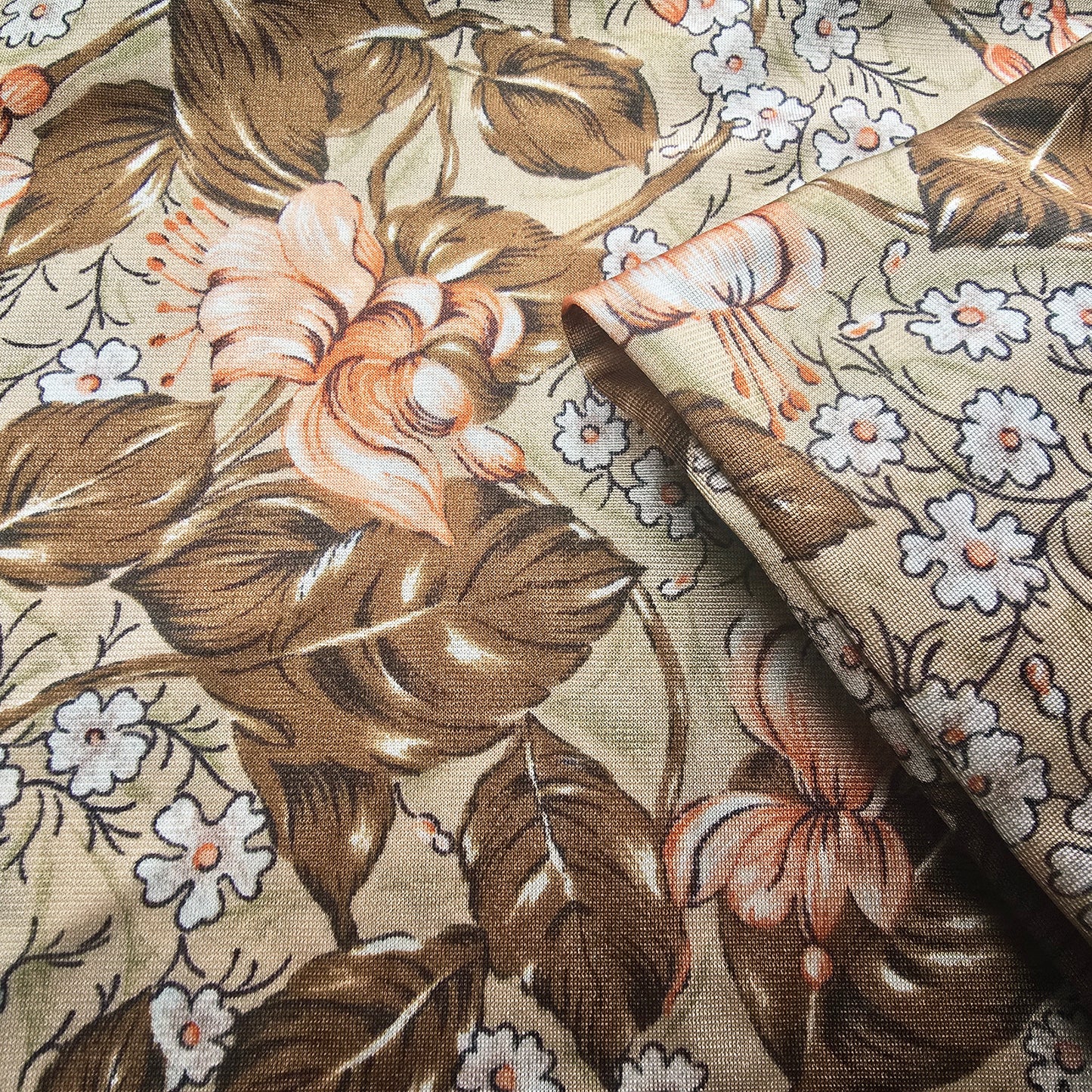 Floral printed jersey - sold by 1/3mtr