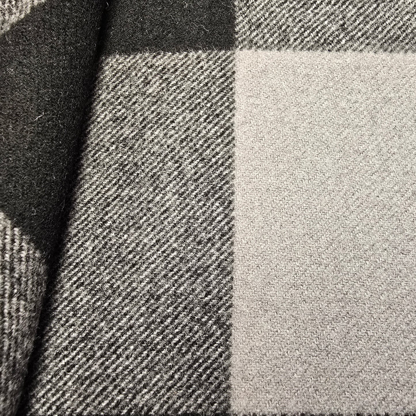 Checked wool fabric -1.90mtrs