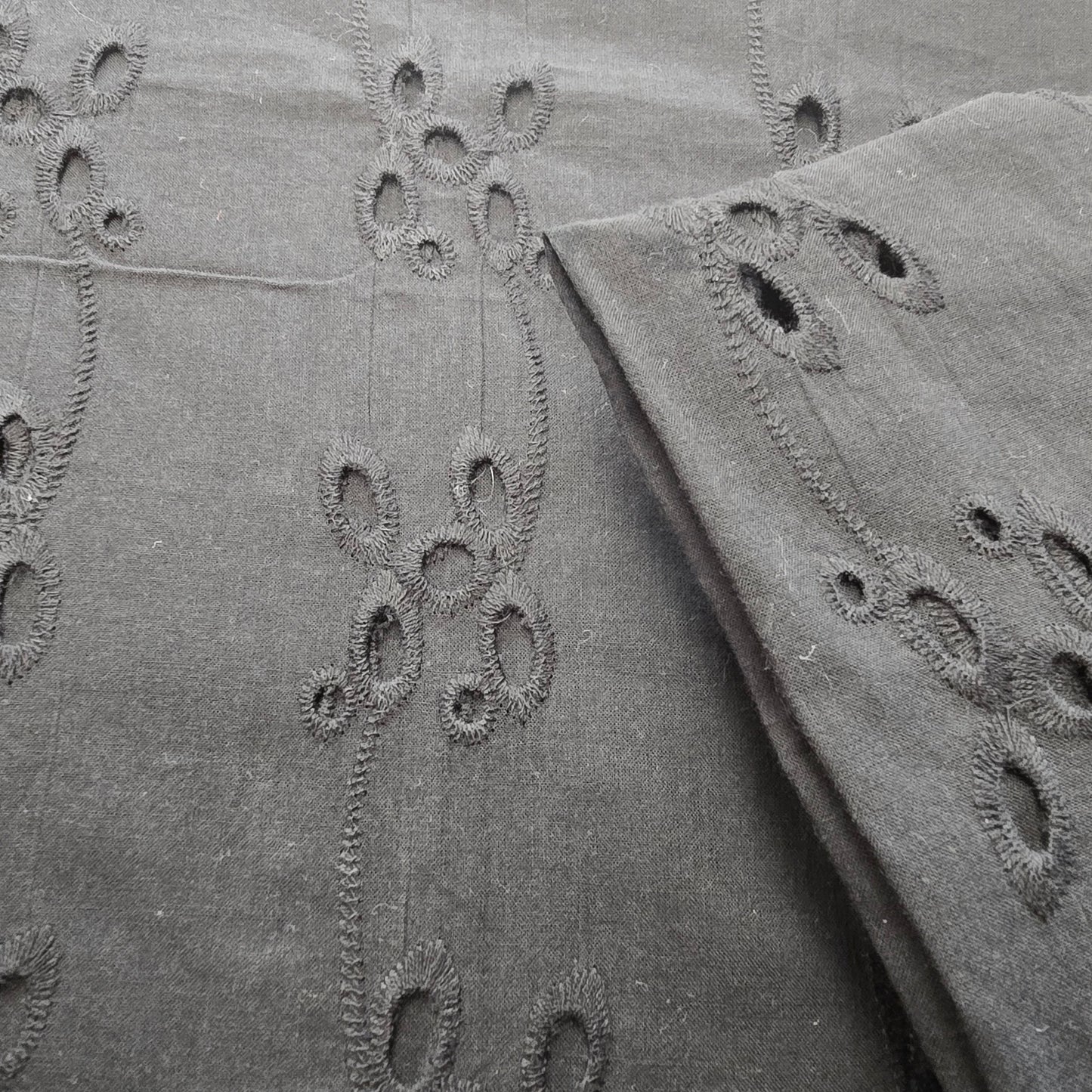 Black brodiery anglaise - sold by 1/2mtr