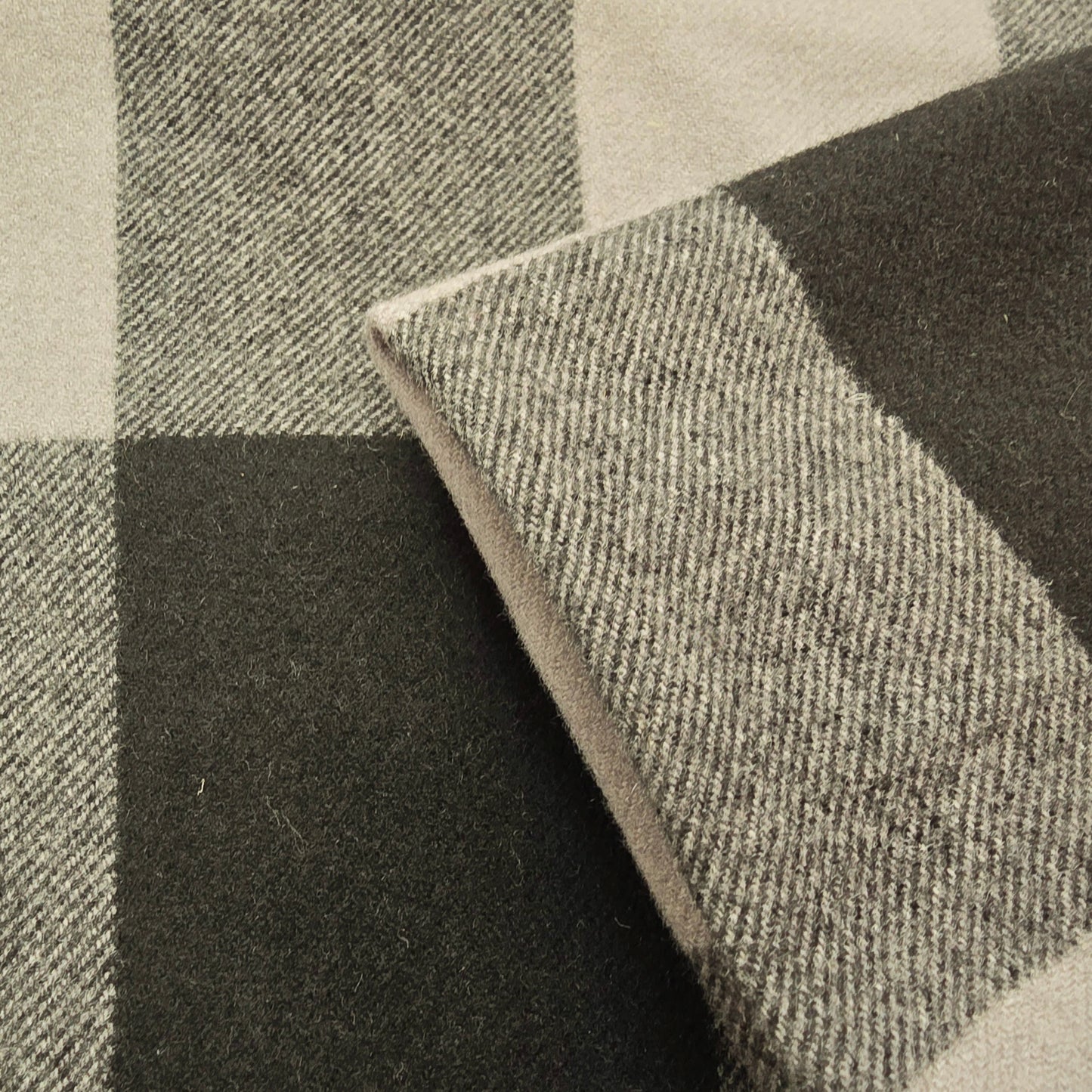 Checked wool fabric -1.90mtrs