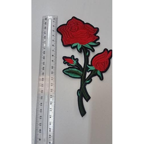 Floral embroidered applique